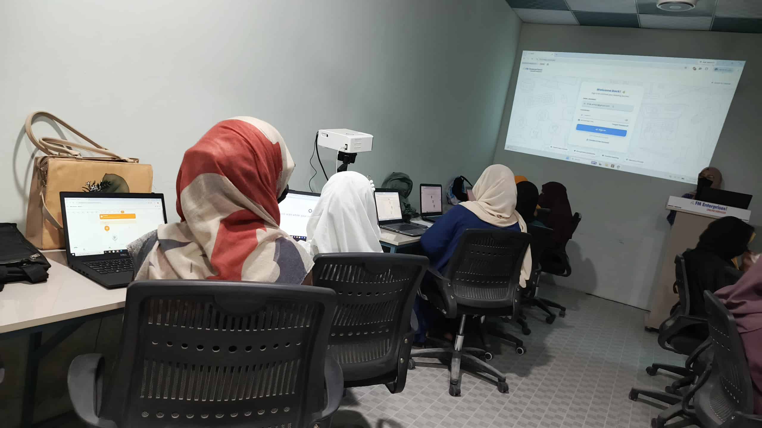 An FMETP class in session at the Hassan Abdal campus